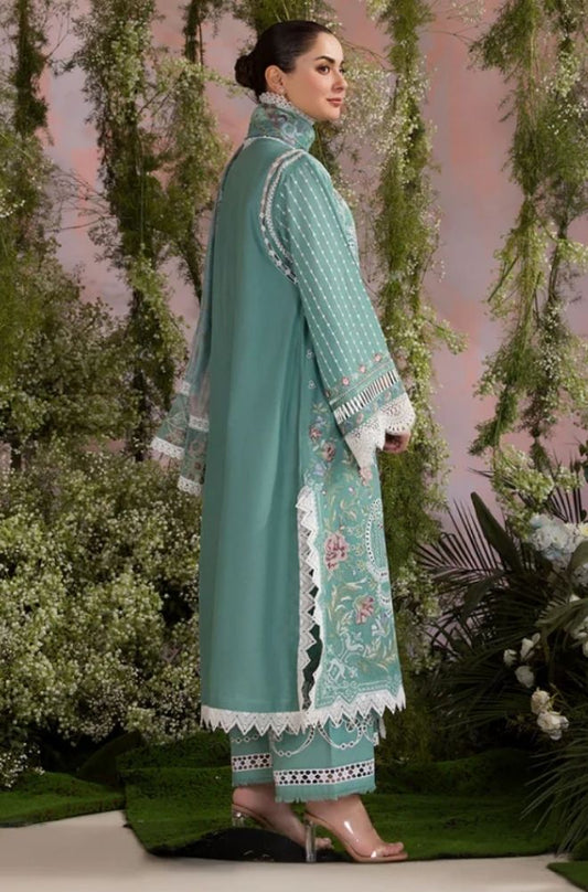 3 Piece Chikankari Embroidered Lawn Suit - SKU: (LDS017)
