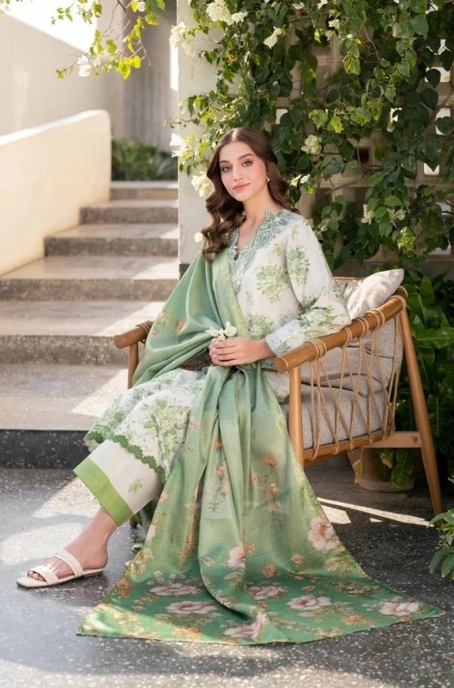 3 Piece Lawn Digital Printed Suit - SKU:(LDS068)