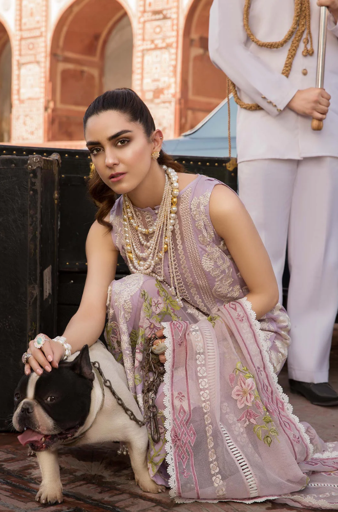 Crimson - Summer 3PC Lawn Embroidered Suit - LDS046