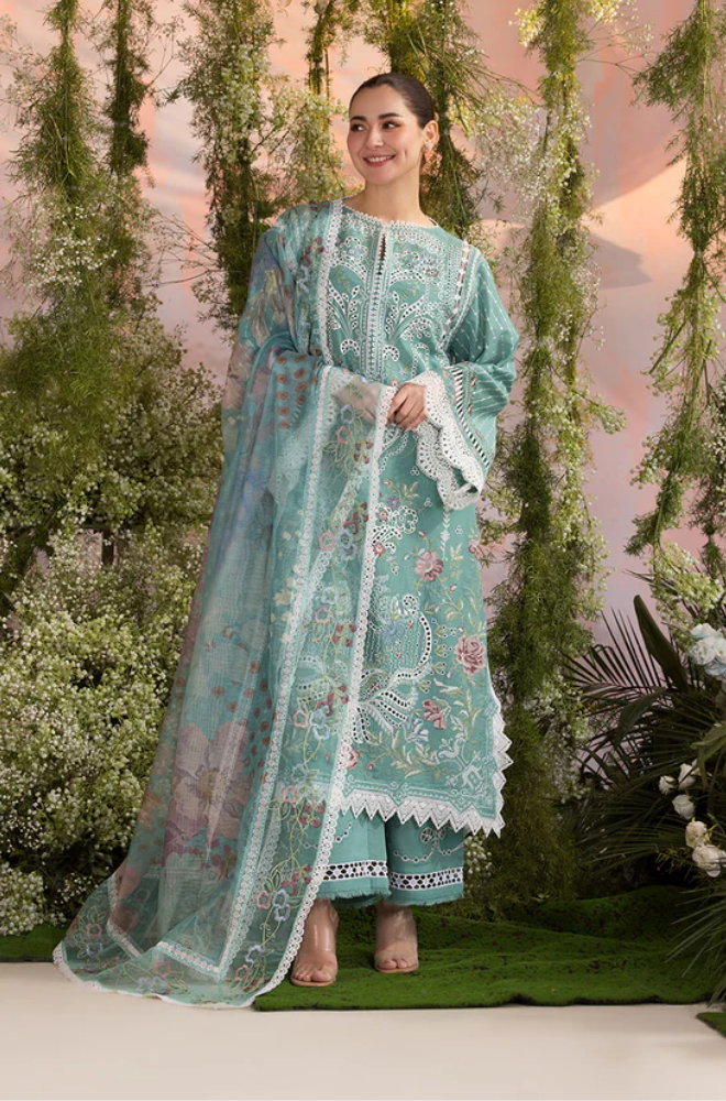Sobia Nazir - Summer 3PC Lawn ChickenKari Embroidered Suit - LDS054
