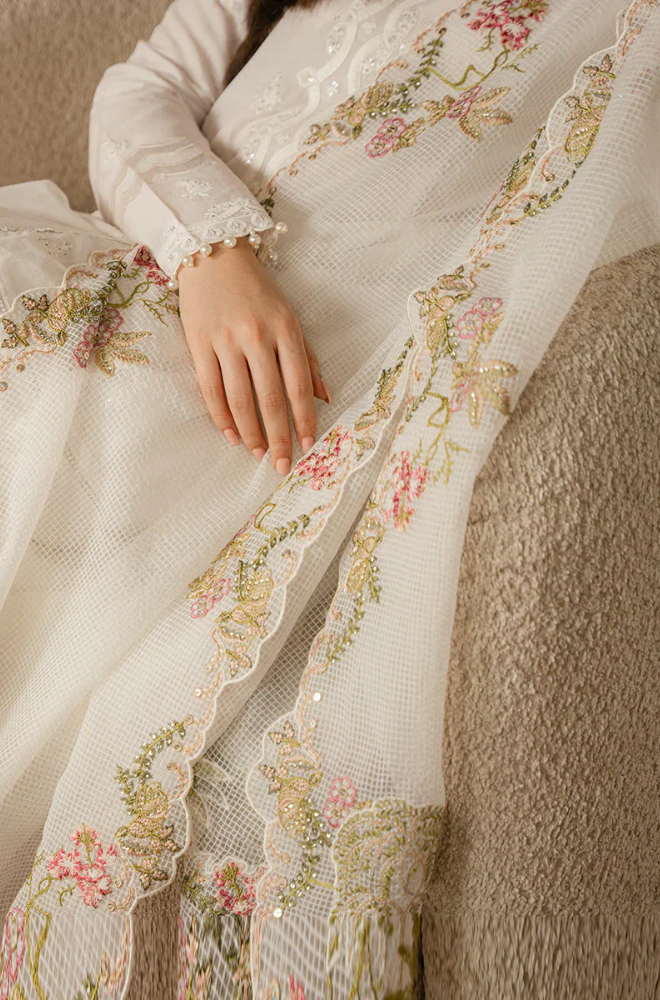 Cross Stitch- Summer 3PC Lawn Embroidered Suit - LDS034