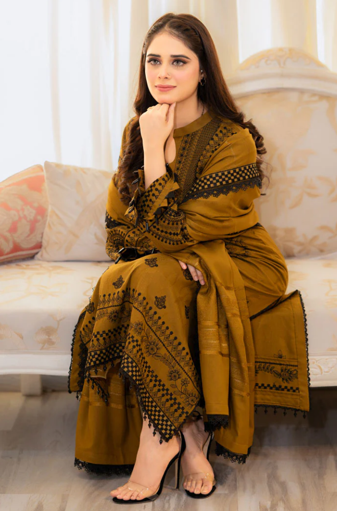 Urge - Summer 3PC Lawn Embroidered Suit - LDS071