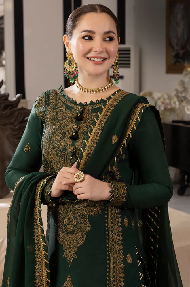 ASIM JOFA- 3PC Lawn Embroidered Suit - LDS010