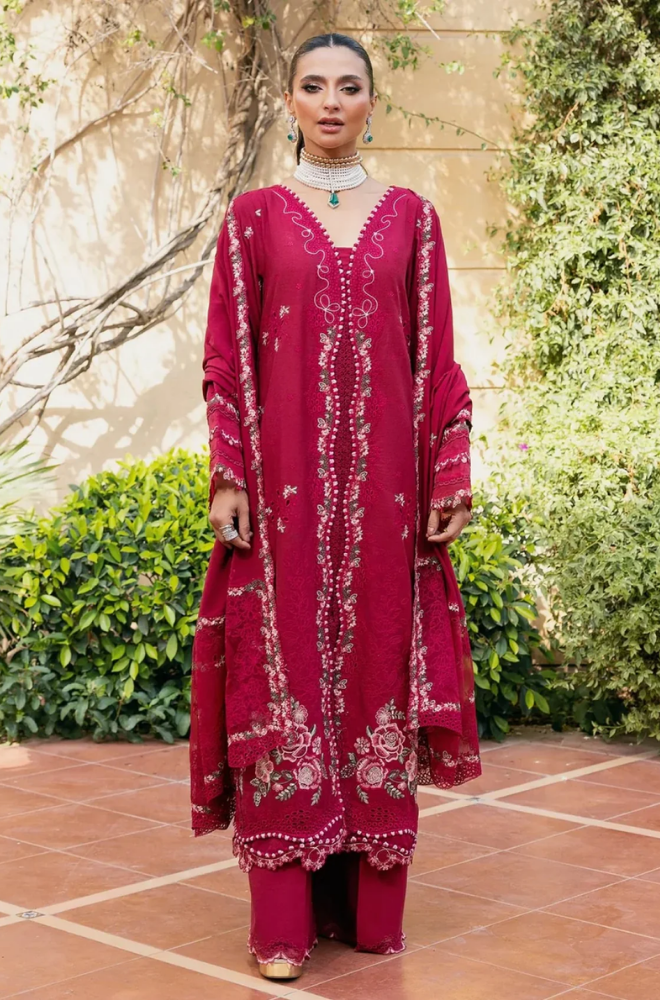 ELAF - Summer 3PC Lawn Embroidered Suit - LDS036