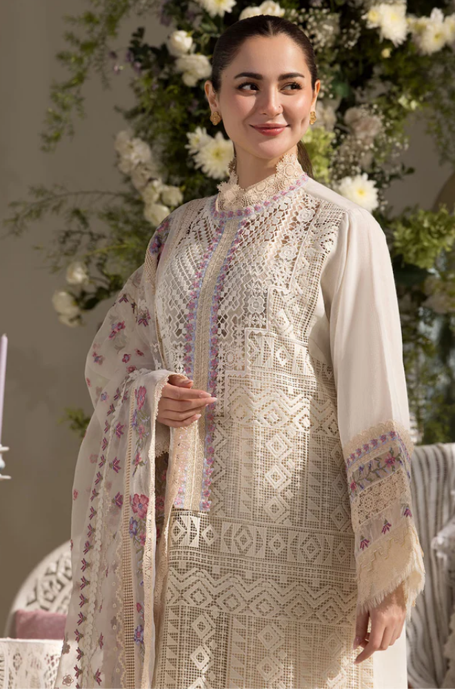 Sobia Nazir - Summer 3PC Lawn ChickenKari Embroidered Suit - LDS043