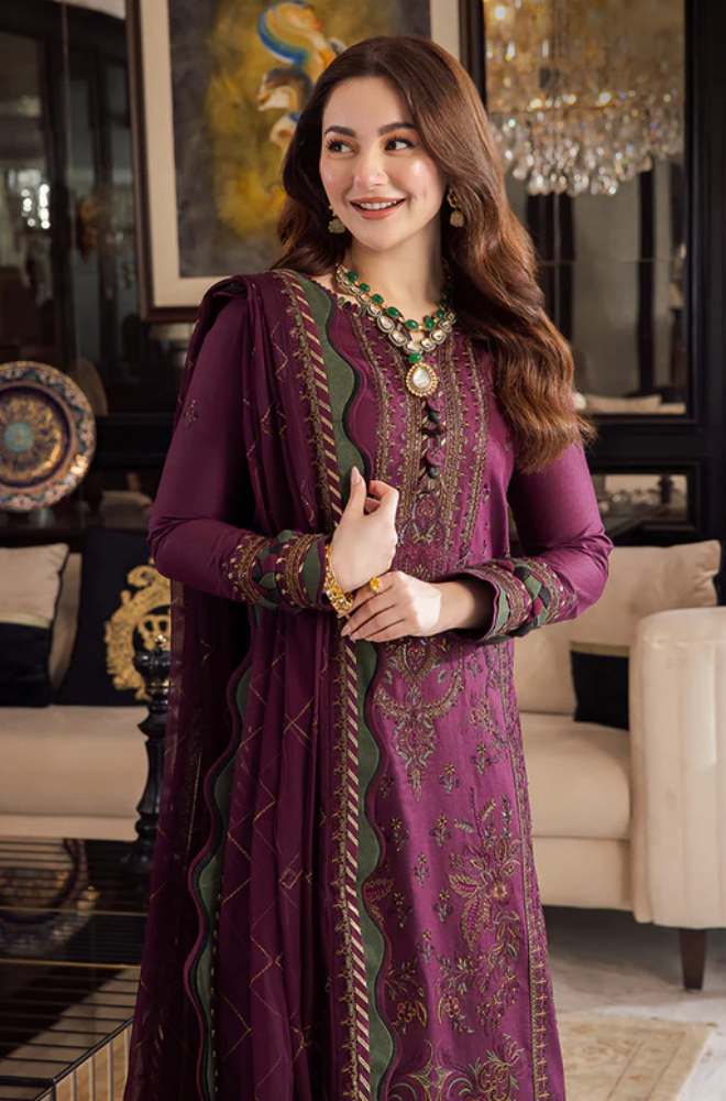 Asim Jofa - Summer 3PC Lawn Embroidered Suit - LDS089