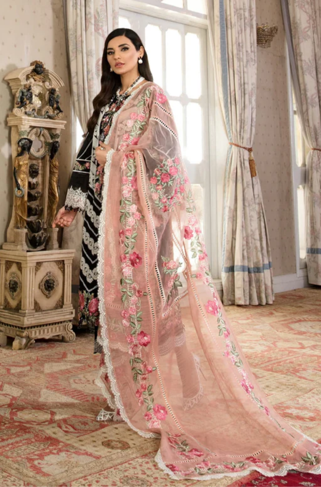 CRIMSON - Summer 3PC Lawn Embroidered Suit - LDS056