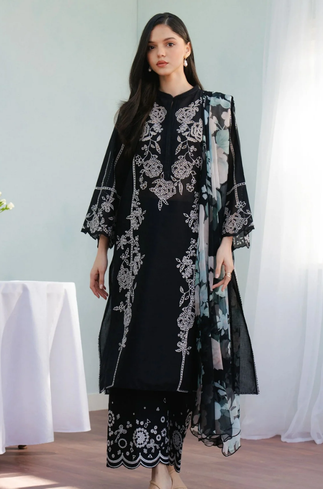 Summer 3PC Lawn Embroidered Suit - LDS149