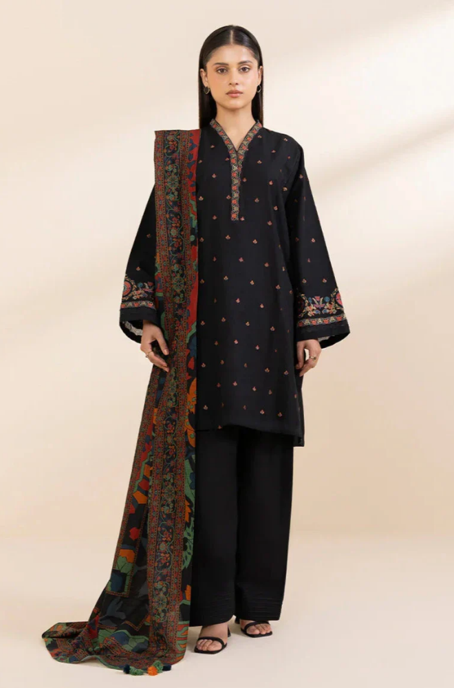 Sapphire - Summer 3PC Lawn Embroidered Suit - LDS135