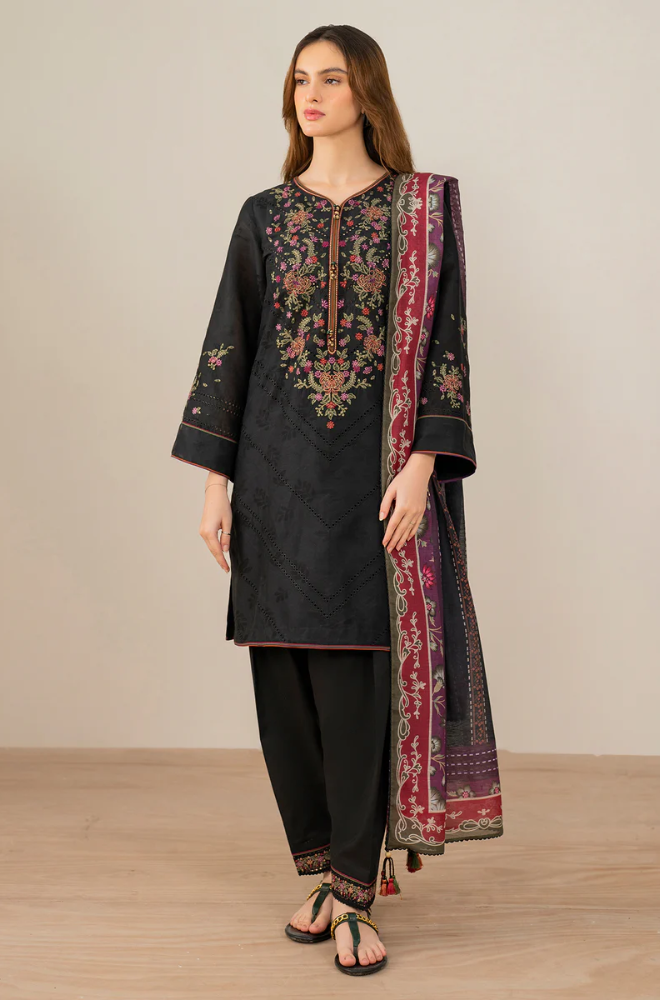 Jazmin - Summer 3PC Lawn Embroidered Suit - LDS080