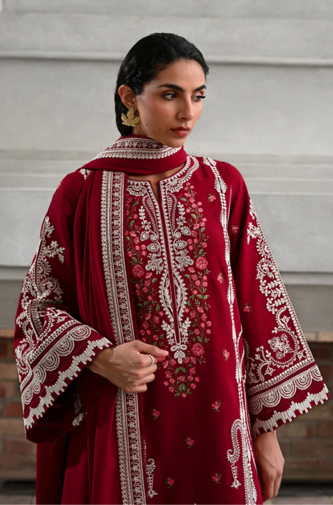 ZAIB - Summer 3PC Lawn Embroidered Suit - LDS048