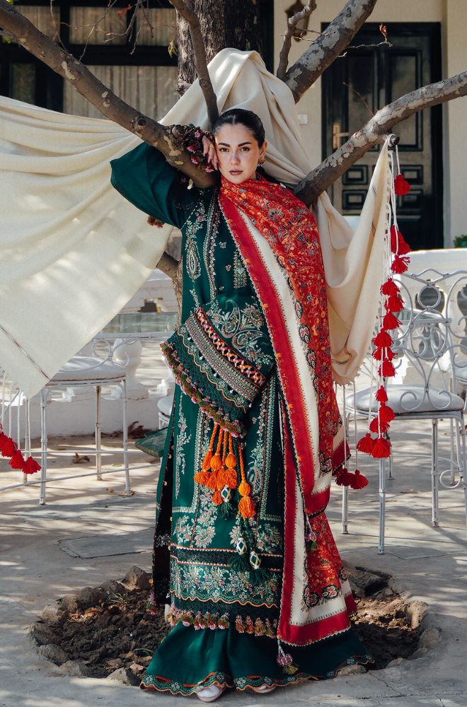 Hussain Rehar - Summer 3PC Lawn Embroidered Suit - LDS038