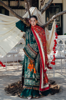 Hussain Rehar - Summer 3PC Lawn Embroidered Suit - LDS038