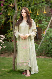 Mushq - Summer 3PC Lawn Embroidered Suit - LDS093