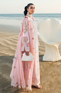 Qalamkar - Summer 3PC Lawn Chikankri Embroidered Suit - LDS130