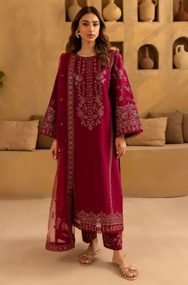 Batik - Summer 3PC Lawn Embroidered Suit - LDS111