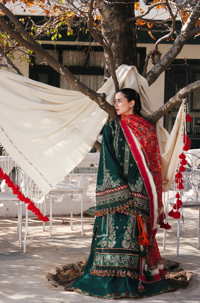 Hussain Rehar - Summer 3PC Lawn Embroidered Suit - LDS038