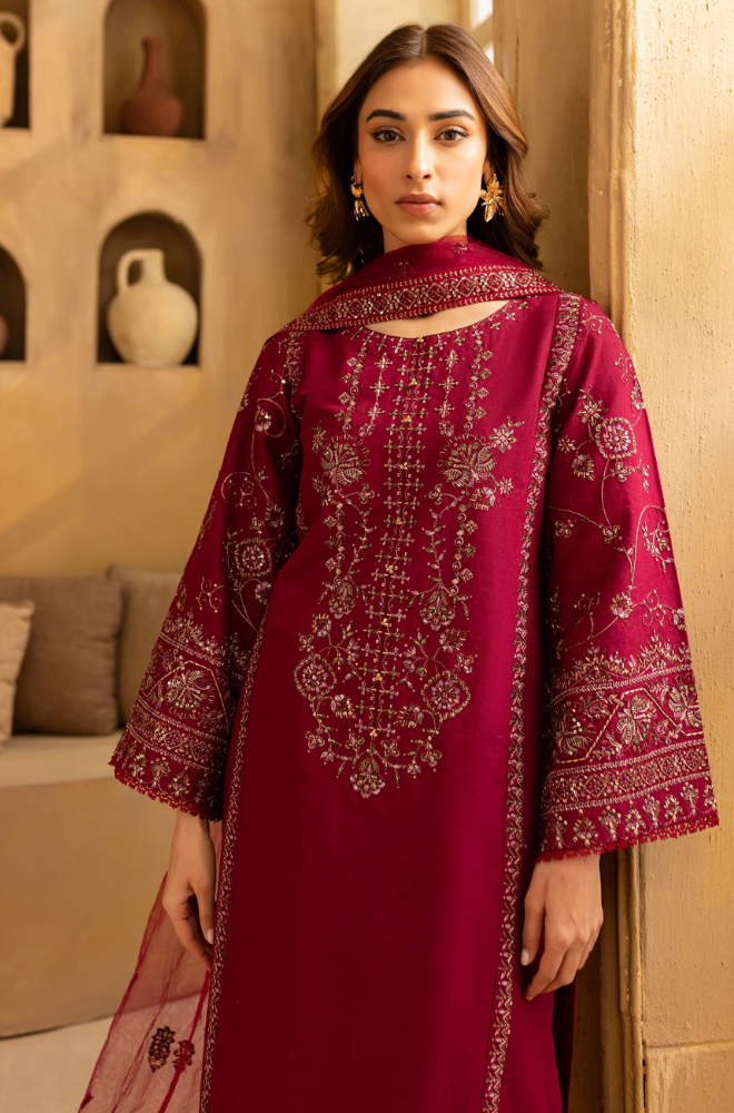 Batik - Summer 3PC Lawn Embroidered Suit - LDS111