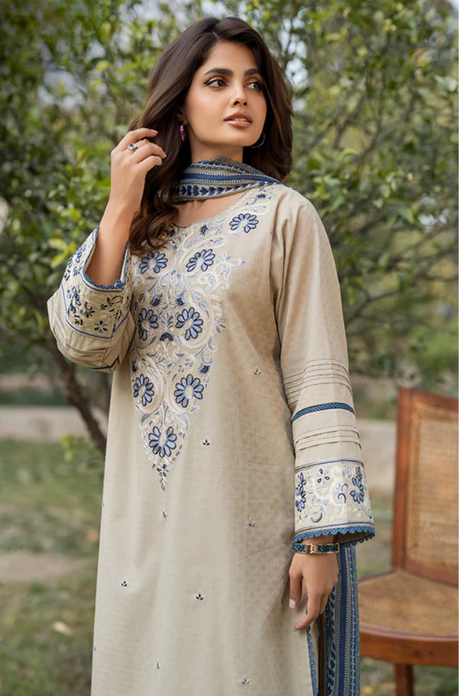 Summer 3PC Lawn Embroidered Suit - LDS150