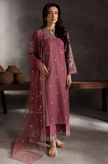 Batik - Summer 3PC Lawn Embroidered Suit - LDS124