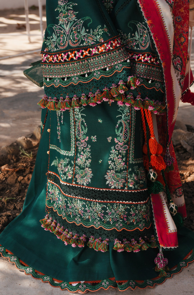 Hussain Rehar - Summer 3PC Lawn Embroidered Suit - LDS038