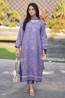 Breeze- Summer 3PC Lawn Embroidered Suit - LDS085