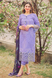 Mushq - 3PC Lawn Embroidered Suit - LDS116