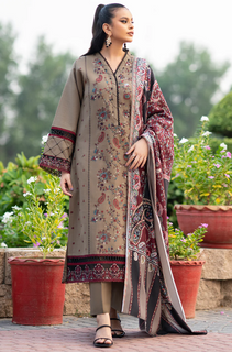 Bin Ilyas - 3PC Lawn Embroidered Suit - LDS122