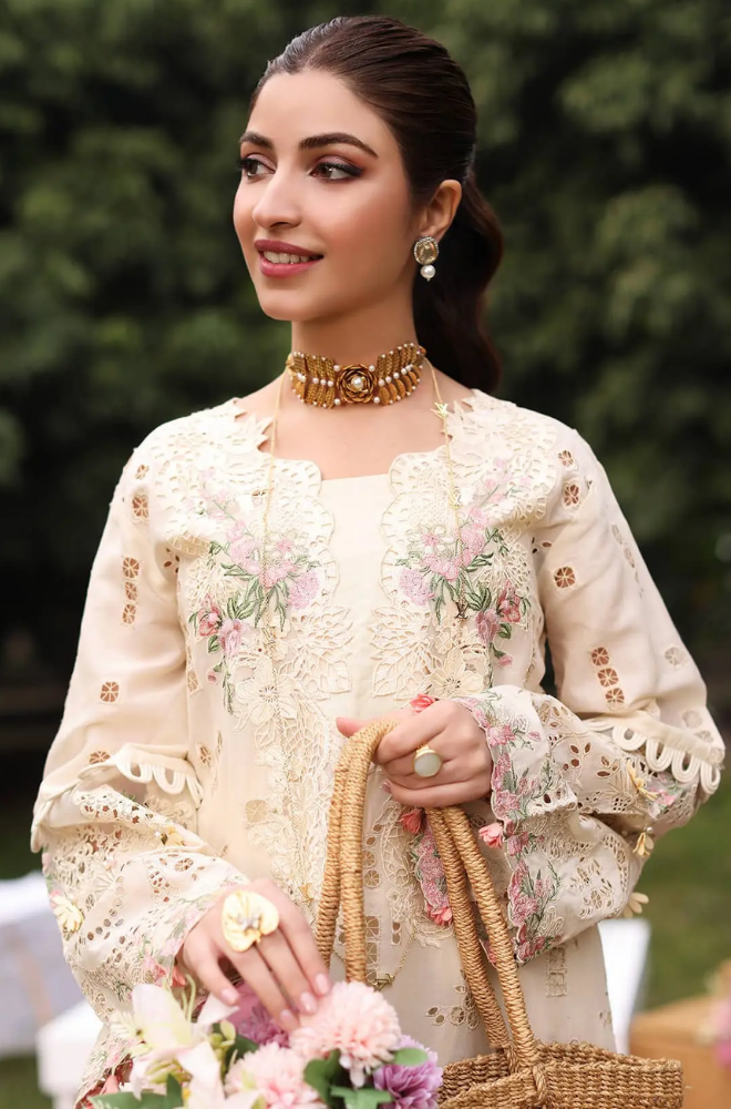 KAHF - Summer 3PC Lawn ChickenKari Embroidered Suit - LDS047