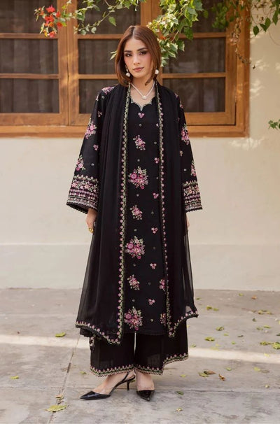 3 Piece Embroidered Lawn Suit - SKU:(LDS037)