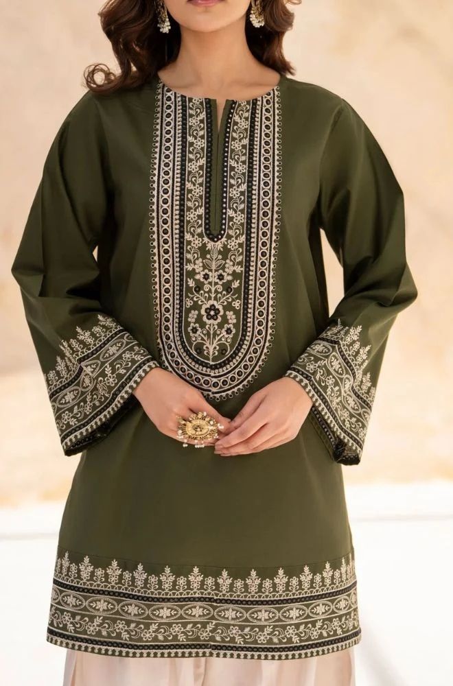 3 Piece Embroidered Lawn Suit - SKU:(LDS040)
