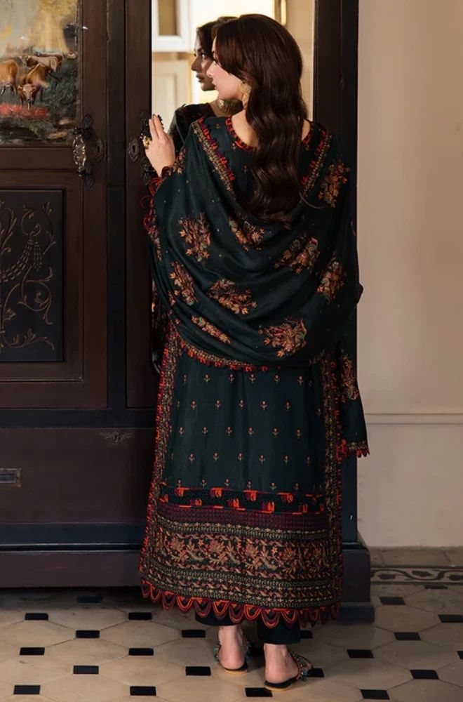3 Piece Embroidered Lawn Suit - SKU:(LDS041)