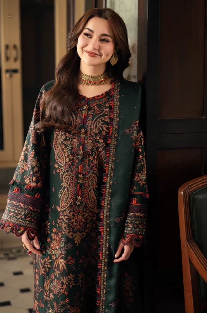3 Piece Embroidered Lawn Suit - SKU:(LDS041)