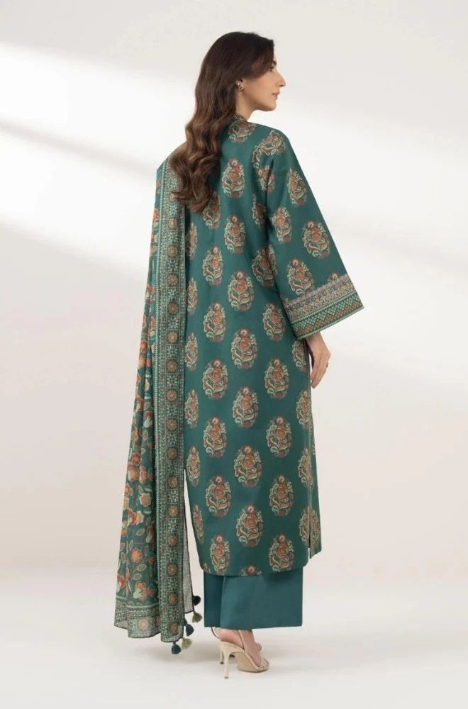 3 Piece Lawn Digital Printed Suit - SKU:(LDS077)