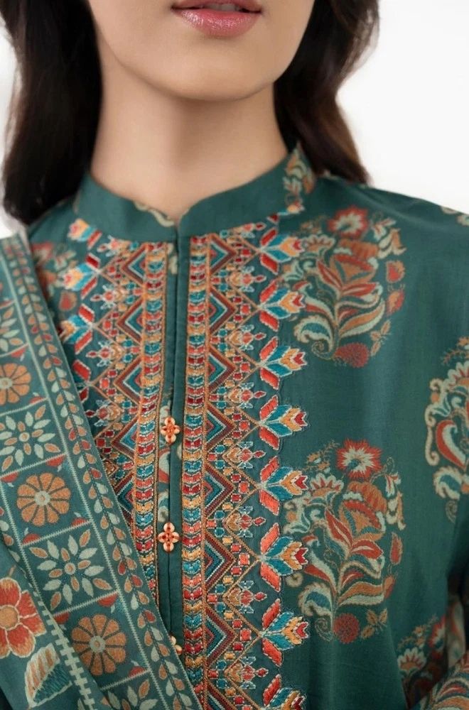 3 Piece Lawn Digital Printed Suit - SKU:(LDS077)