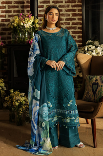 KAHF - Summer 3PC Lawn ChickenKari Embroidered Suit - LDS052