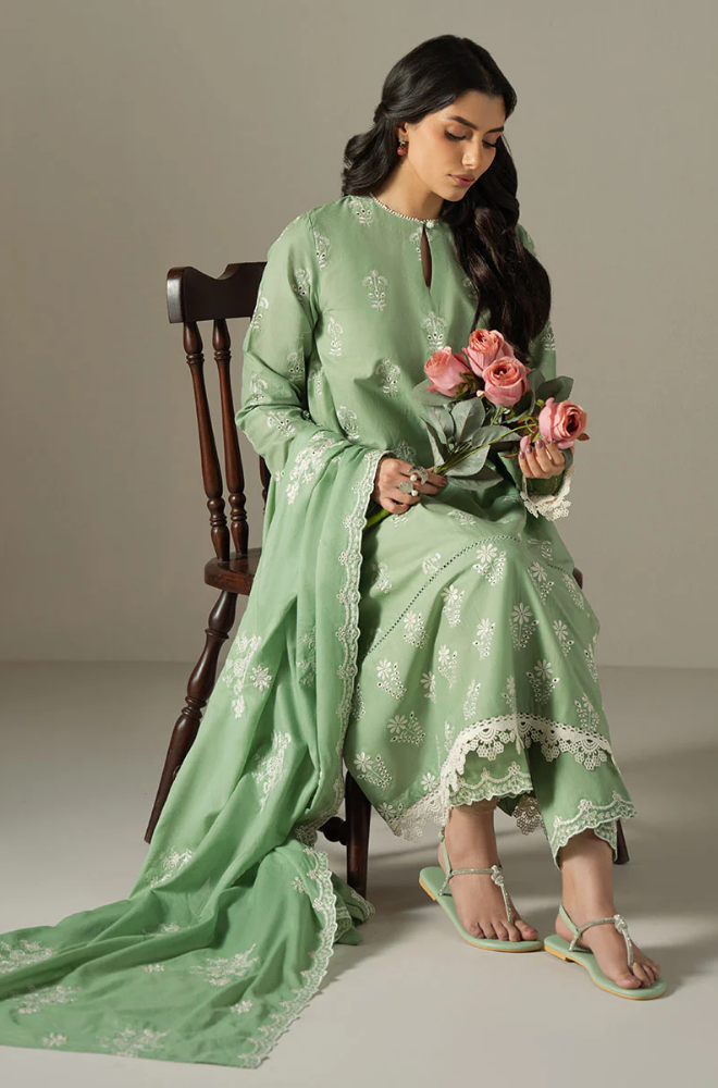 Summer 3PC Lawn Embroidered Suit - LDS154