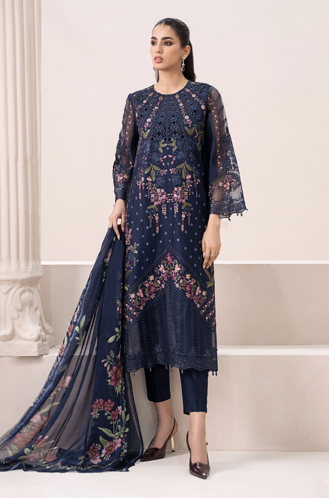 Maria B - Summer 3PC Lawn ChickenKari Embroidered Suit - LDS051