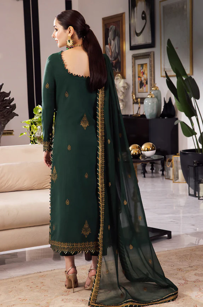 ASIM JOFA- 3PC Lawn Embroidered Suit - LDS010