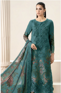 Maria B  - Summer 3PC Lawn Chikankari Embroidered Suit - LDS126