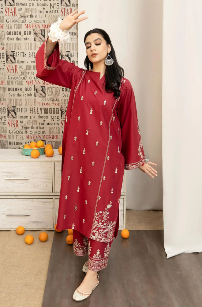 Urge - 3PC Lawn Embroidered Suit - LDS115