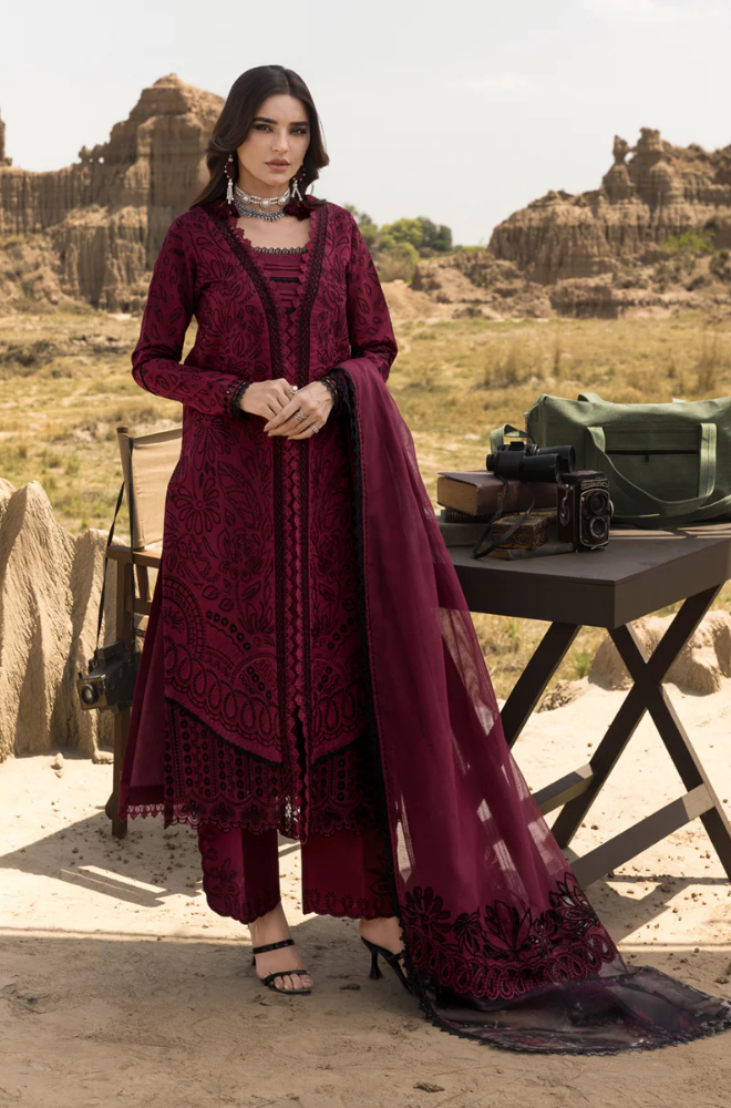 RANG RASIYA - Summer 3PC Lawn ChickenKari Embroidered Suit - LDS041