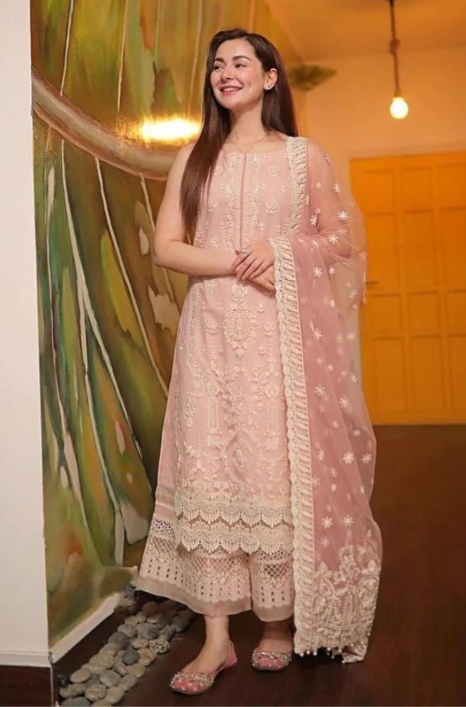 3 Piece Embroidered Lawn Suit - SKU:(LDS034)