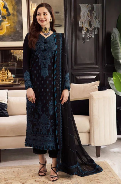 3 Piece Embroidered Lawn Suit - SKU:(LDS033)