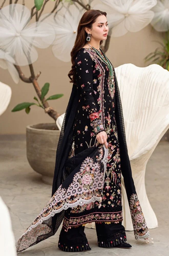 3 Piece Embroidered Lawn Suit - SKU:(LDS032)