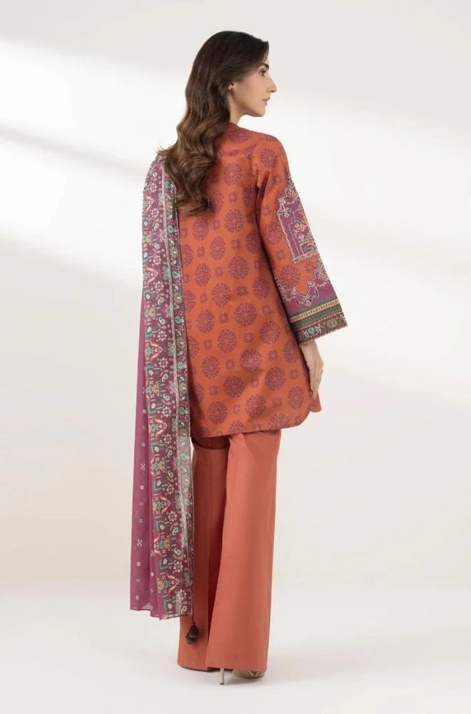 3 Piece Lawn Digital Printed Suit - SKU:(LDS075)