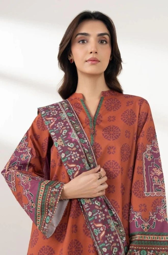 3 Piece Lawn Digital Printed Suit - SKU:(LDS075)
