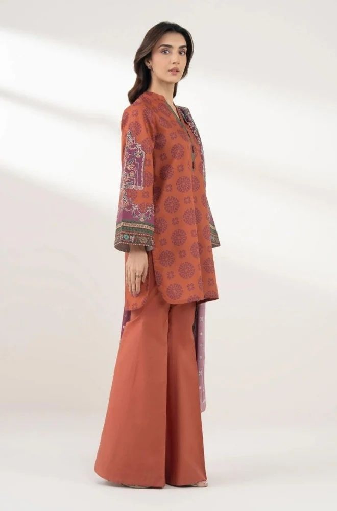 3 Piece Lawn Digital Printed Suit - SKU:(LDS075)