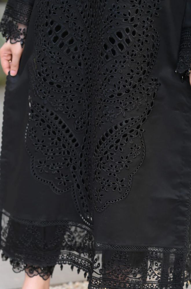 3 Piece Chikankari Embroidered Lawn Suit - SKU:(LDS102)