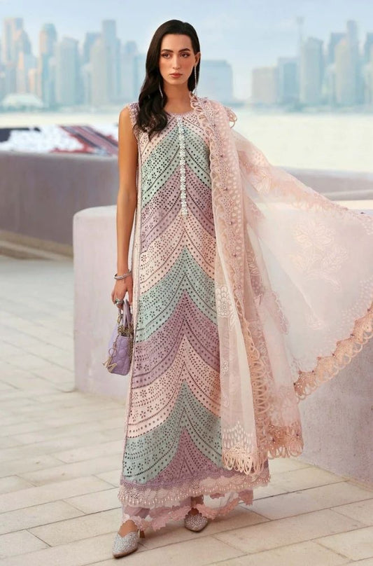 3 Piece Chikankari Embroidered Lawn Suit - SKU:(LDS030)